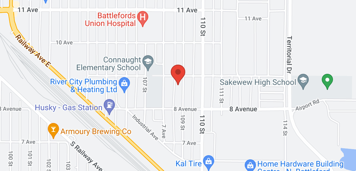 map of 871 109th ST